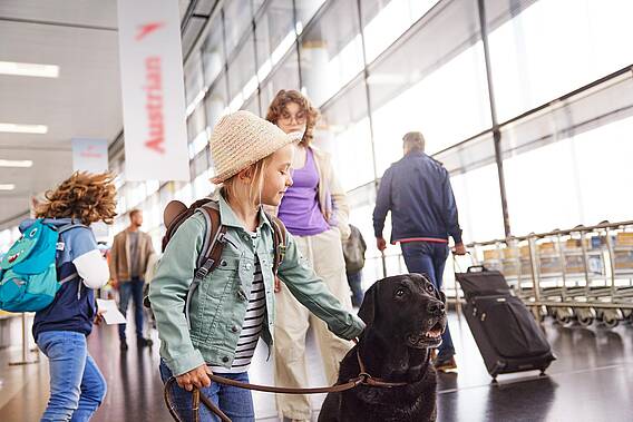 Austrian airlines sale dog in cabin