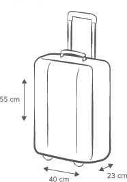 cabin bag 55x40x23